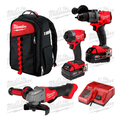 EL TRIO FUEL CON MOCHILA SUPER INDUSTRIAL MILWAUKEE