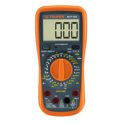 Multimetro Digital Automotriz 200V- 750V 10403 Truper