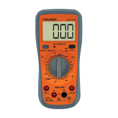 Multimetro Digital Profesional 2B-750V CA/CC 10402 Truper