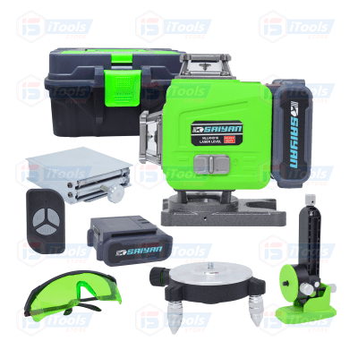 NIVEL LASER 16 LINEAS VERDES AUTONIVELANTE CON BASE GIRATORIA SAIYAN / NLLVHD16