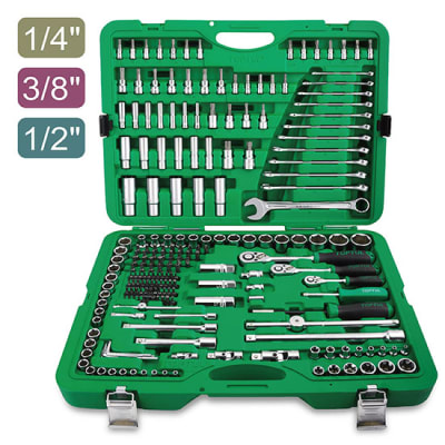 JUEGO DE DADOS TOPTUL GCAI216R DE 6 PUNTAS, 1/4