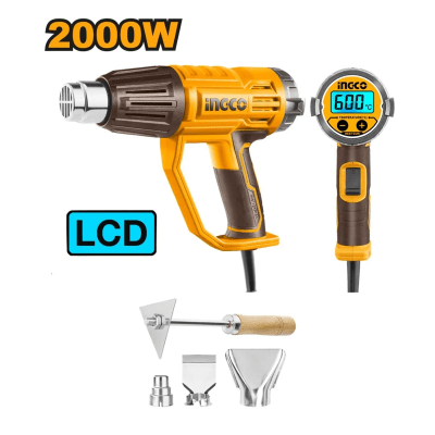 PISTOLA DE CALOR 2000W DIGITAL INGCO HG200058