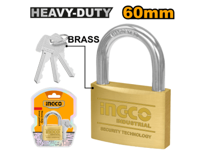 CANDADO DE BRONCE 3 LLAVES INGCO / DBPL0602