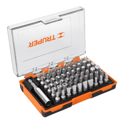 JUEGO DE 61 PUNTAS MIXTAS LARGO 1 EN ESTUCHE PLÁSTICO