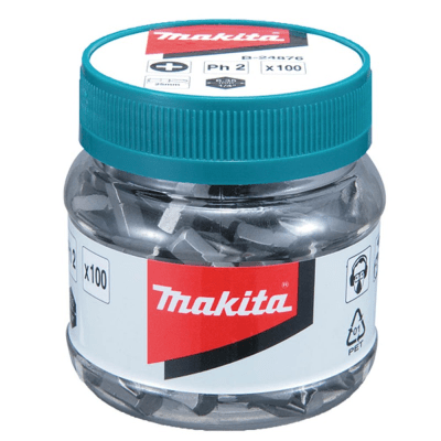 Puntera pz2 x 25mm- set 100 pcs / B-24882 Makita