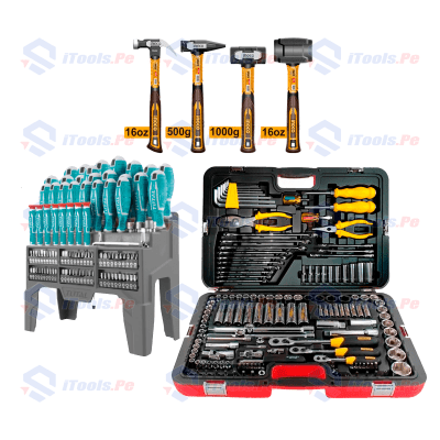 SUPER PACK RACING + DESTORNILLADORES 100 PCS + MARTILLOS 4 PCS