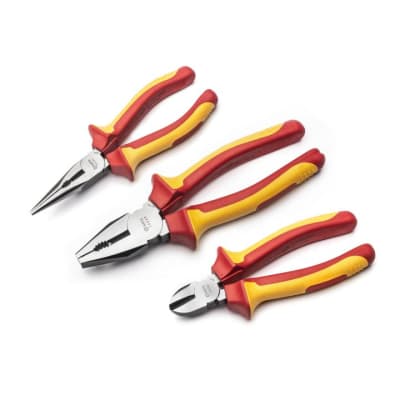 JUEGO DE 3 ALICATES CON AISLAMIENTO VDE