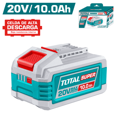 Batería Li-Ion 20V 10.0Ah Super Tabless Cells TOTAL / TFBLI2129
