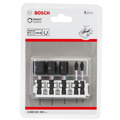Set Dados 8,10,13mm, Bit 50mm PH2, PZ2