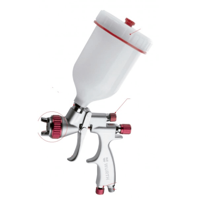 Pistola para Imprimación HVLP Boquilla 1.7MM - WURTH