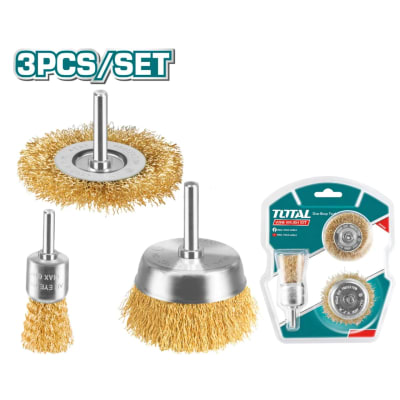 JUEGO DE CEPILLOS DE ALAMBRE 3PCS TOTAL