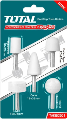 PIEDRAS PARA RECTIFICADORA BLISTER POR 05 PCS. TAKB0501