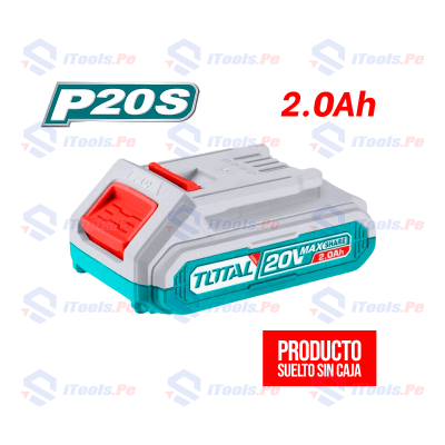 BATERÍA ION LITIO 20V 2AH TOTAL S/CAJA // TFBLI20011-DG