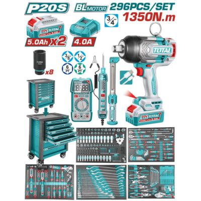 CARRO PORTA HERRAMIENTAS 7 CAJONES + HERRAMIENTAS + LLAVE IMPACTO 3/4