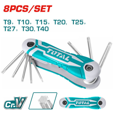 JUEGO DE LLAVES TORX 8 PIEZAS TOTAL TOOLS THT1061846