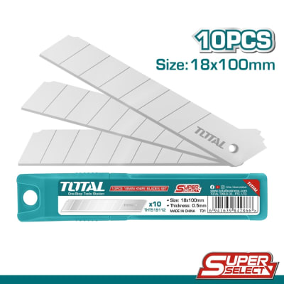 JUEGO DE CUCHILLAS PARA CUTTER 18MM TOTAL 10PCS