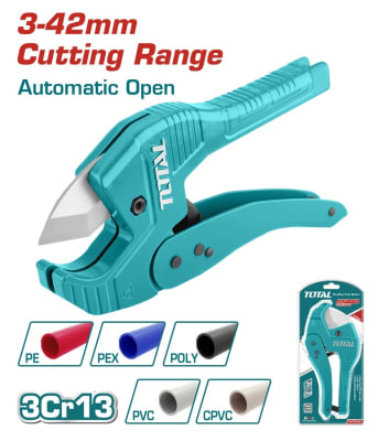CORTADOR DE TUBOS  TOTAL  - 225MM (PVC) - THT53422