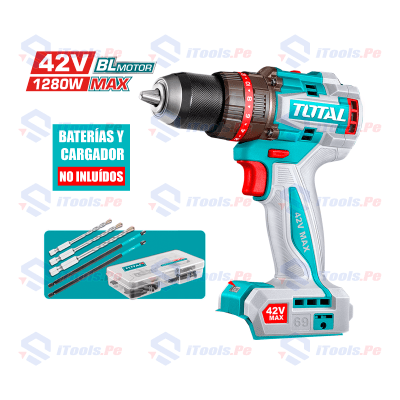 Taladro percutor/atornillador BARETOOLS 42v 69nm total - ft