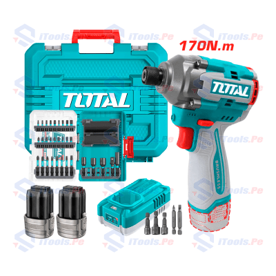 KIT ATORNILLADOR 16V 170 NM + SET DE ACCESORIOS 33 PCS TOTAL