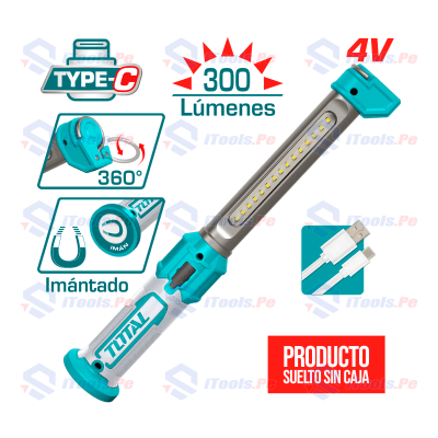 LINTERNA MAGNÉTICA 300 LM 4V S/CAJA - TWLI043006-CBZ