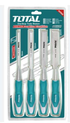 JUEGO DE FORMONES PARA MADERA 4 PIEZAS TOTAL TOOLS THT41K0401