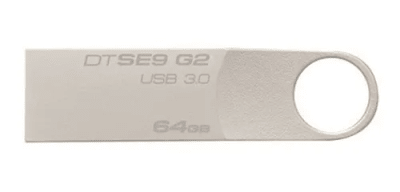 MEMORIA USB KINGSTON DATATRAVELER SE9 G2 DTSE9G2 64GB 3.0 PLATEADO
