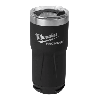 VASO DE 20 OZ PACKOUT™ - NEGRO MILWAUKEE / 48-22-8392B