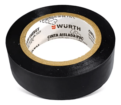 CINTA AISLANTE X 10 UND DE PVC NEGRA 18mm X 10mm WURTH / 0985181001