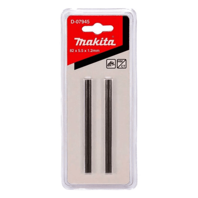 CUCHILLA PLANA DOBLE FILO 82MM JUEGO 2 UNID D-07945 MAKITA