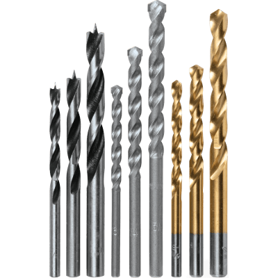 Juego de brocas 5-6-8mm para madera, metal y concreto 9 piezas makita