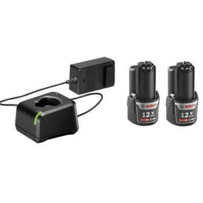 Pack 2 baterías 12v 2ah + cargador bosch