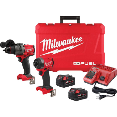 Combo brushless milwaukee fuel m18 taladro percutor 1/2