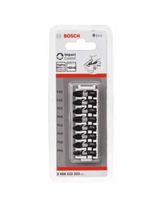 SET DE PUNTAS IMPACTO 8 UNID PH 2X25MM BOSCH / 2608522323