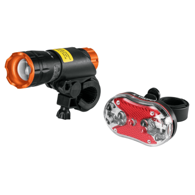 LINTERNAS PARA BICICLETA, DELANTERA Y TRASERA  2 PIEZAS TRUPER / 16798