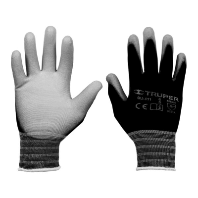 GUANTES DE NYLON RECUBIERTOS CON POLIURETANO LISO TALLA S TRUPER / 13290