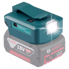 ADAPTADOR USB PARA CARGA CELULAR 5V 2.1A + LINTERNA PARA BOSCH BS070BCH 5