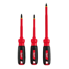 JUEGO DESTORNILLADORES AISLADOS 3 PCS 1000V MILWAUKEE / 48-22-2202 1