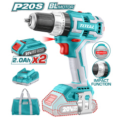 TALADRO PERCUTOR DE IMPACTO 20V INALÁMBRICO BRUSHLESS - TIDLI20608 TOTAL 3