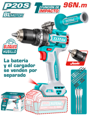 TALADRO PERCUTOR BARETOOLS LI-ION 20V 96NM 13MM BRUSHLESS +ACC Y MANGO TIDLI209685 0