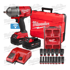 KIT LLAVE DE IMPACTO 1/2 2863-259+ JUEGO DE 15 DADOS DE IMPACTO