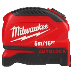 Cinta métrica autolock con bloqueo automático de 5 m/16 pies