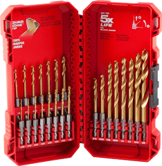 JUEGO DE BROCAS DE TITANIO SHOCKWAVE IMPACT DUTY RED HELIX (23 PIEZAS)/MILWAUKEE 48-89-4631 2