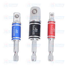 ADAPTADOR PARA ATORNILLADOR DE IMPACTO A DADO 3 PZS 1/4