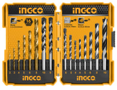 SET DE BROCAS COMBINADO 16 PCS. METAL CONCRETO MADERA INGCO AKDL11601 0