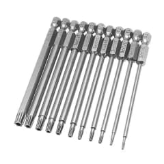 JGO DE PUNTAS TORXS CR-V S2 DE 75MM 11PCS BROPPE 13