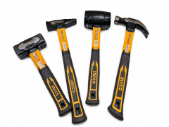 Combo martillos: uña 16oz + mecanico 500g + albañil 1000g + goma 16oz ingco /hch9004-liqui 0