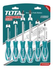 JUEGO DE DESTORNILLADORES INDUSTRIAL 6 PCS TOTAL 1