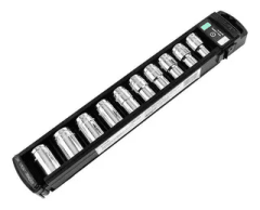 Juego de dados 10 Piezas cortos Milimetrico, Encastre 1/2