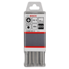 Punta Pozidrive PZ2 Eco Extra Hard 49MM 60 UND BOSCH / 2608521243 0