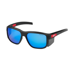 LENTES DE SEGURIDAD DE MONTURA COMPLETA CON PROTECTORES LATERALES EXTRAÍBLES, AZULES ESPEJADAS ANTIRRAYAS / 48-73-2510 0